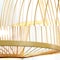 Vintiquewise Oval Bamboo Wicker Rattan Chandelier Hanging Light Fixture for Living Room, Dining Room, Entryway QI004237 - alternate 3
